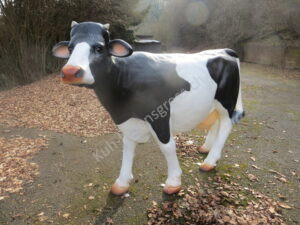 Gartendeko Kuh – Modell Sina schwarz / weiss ohne Hörner