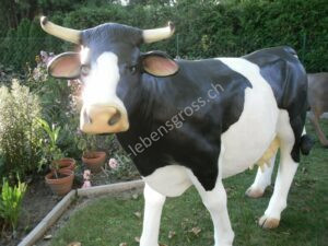 Deko Kuh zum melken – Modell Luna schwarz / weiss 2
